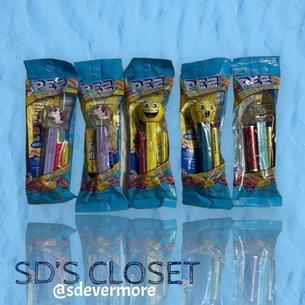 New PEZ Dispensers, Emojis pack of 5